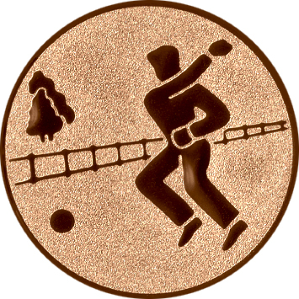 Emblem Boßeln Ø25mm bronze
