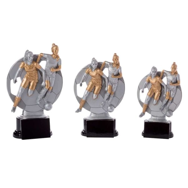 Resinfigur Fussball Damen
