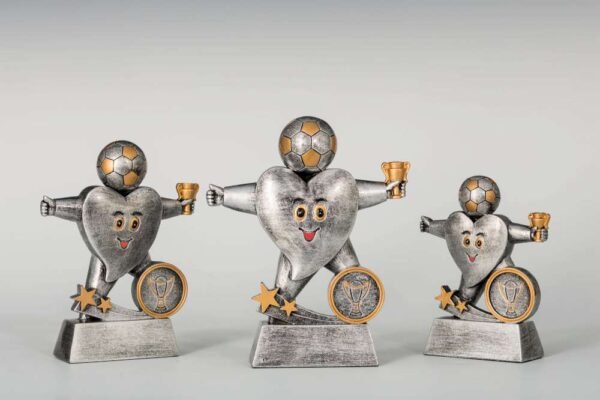 Resinfigur Fussballherz