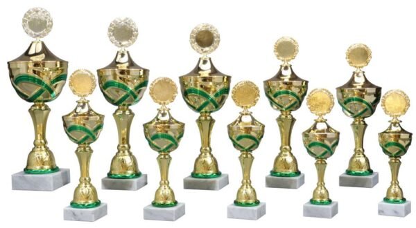 Pokal gold-grün Lynette