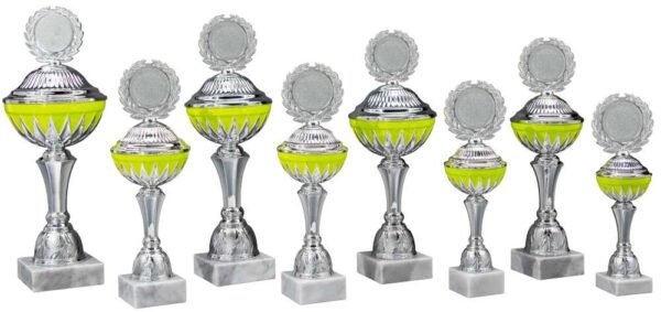 Pokal silber-neongelb Geena