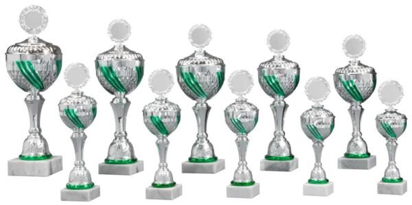 Pokal silber-grün Ronja