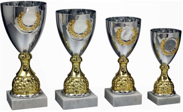 Pokal silber-gold Klondike