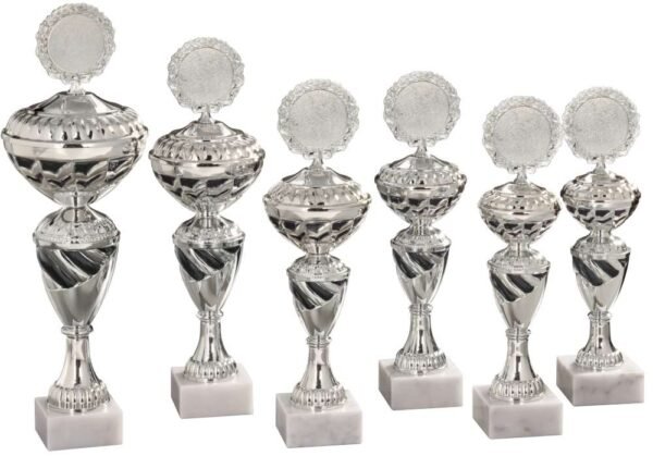 Pokal silber-schwarz Pamela