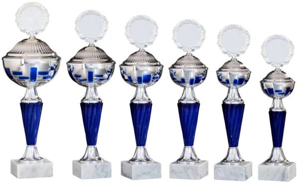 Pokal silber-blau Inara