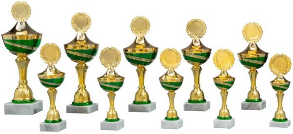 Pokal gold-grün Zariana