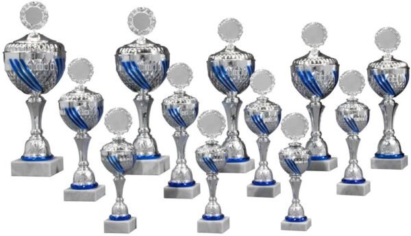 Pokal silber-blau Daydream