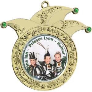 Karnevalsorden 595 inkl. Emblem & Kordel / Band – gold