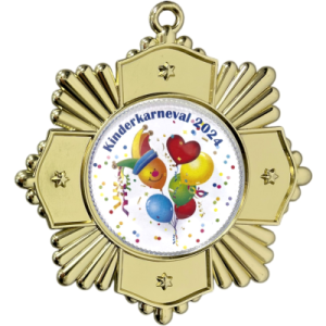 Karnevalsorden 596 inkl. Emblem & Kordel / Band – gold