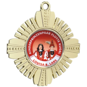 Karnevalsorden 597 inkl. Emblem & Kordel / Band – gold