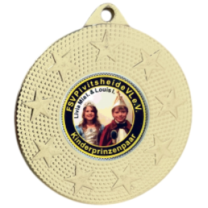 Karnevalsmedaille 598 inkl. Emblem – gold