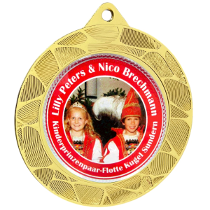 Karnevalsmedaille 63 in gold inkl. Emblem