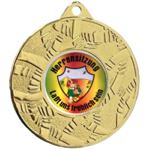 Karnevalsmedaille 649 inkl. Emblem – gold