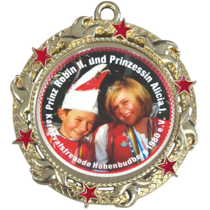 Karnevalsorden 875 inkl. Emblem & Kordel / Band – gold